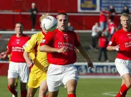 ON THE CHASE: Fleet's Jay Saunders played a big part in the victory. Picture; PETER STILL