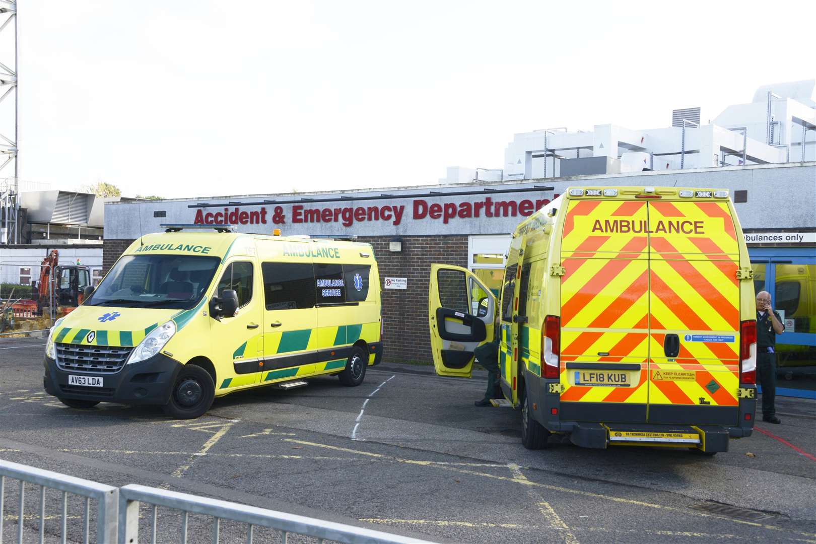 The paramedic was assaulted at the William Harvey Hospital.Picture: Paul Amos