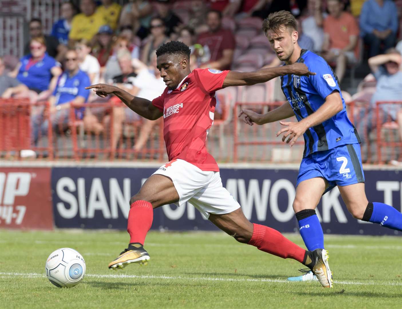 Darren McQueen scored in Ebbsfleet's 1-1 draw at Dover Picture: Andy Payton