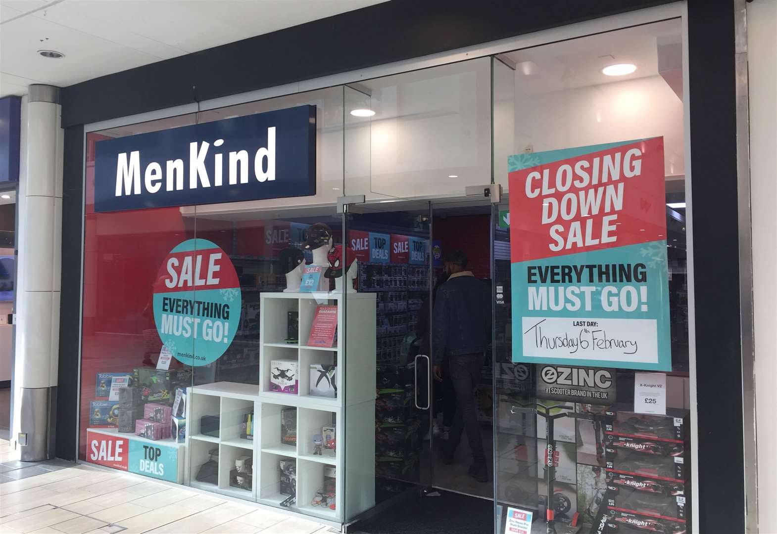 Menkind to close in County Square, Ashford