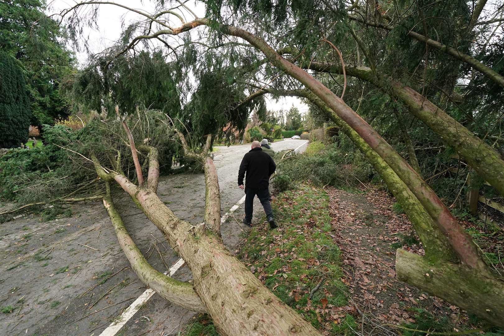 The Met Office warned further strong winds could cause possible short-term loss of power (Jacob King/PA)