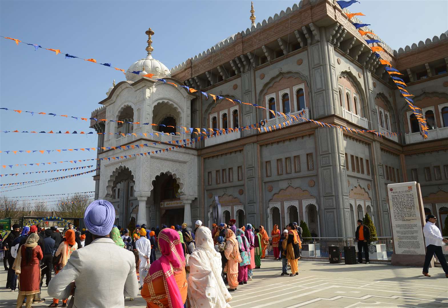 The Guru Nanak Darbar Gurdwara in Gravesend is one of the largest in Europe. Picture: Gary Browne