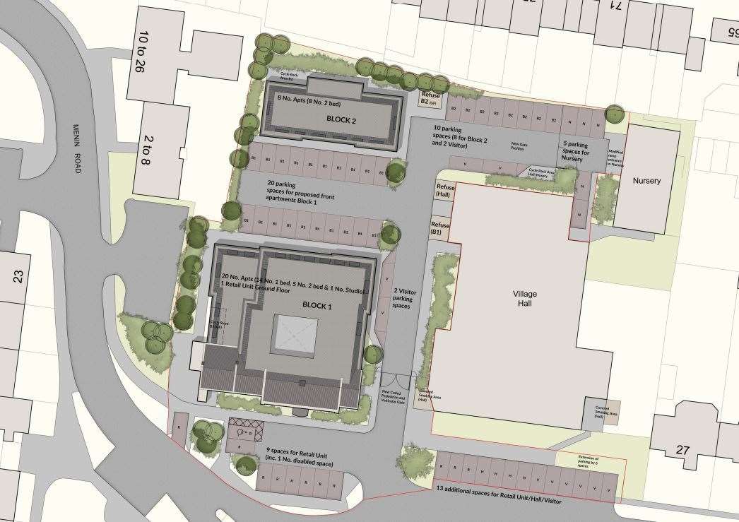 Where the new flats could be built. Picture: Swale Borough Council