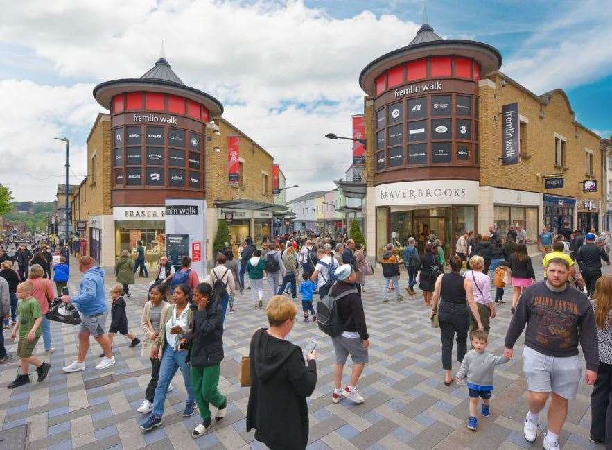 Fremlin Walk shopping centre in Maidstone town centre. Picture: Knight Frank