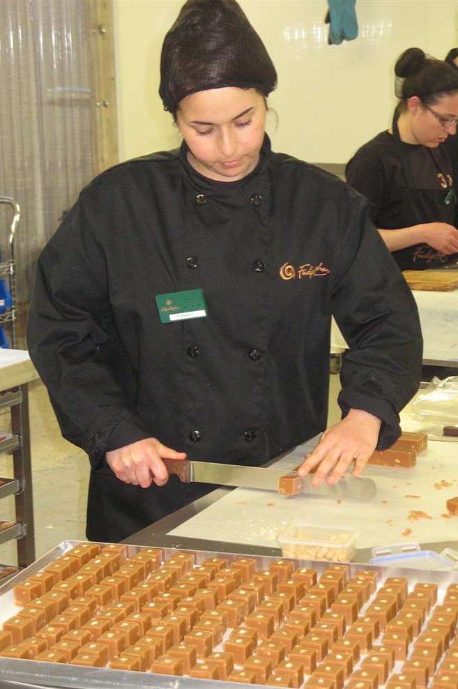 Manufacturing is leading the economy's growth, like workers in the fudge-making warehouse opened by Kent-firm Fudge Kitchen in Aylesham