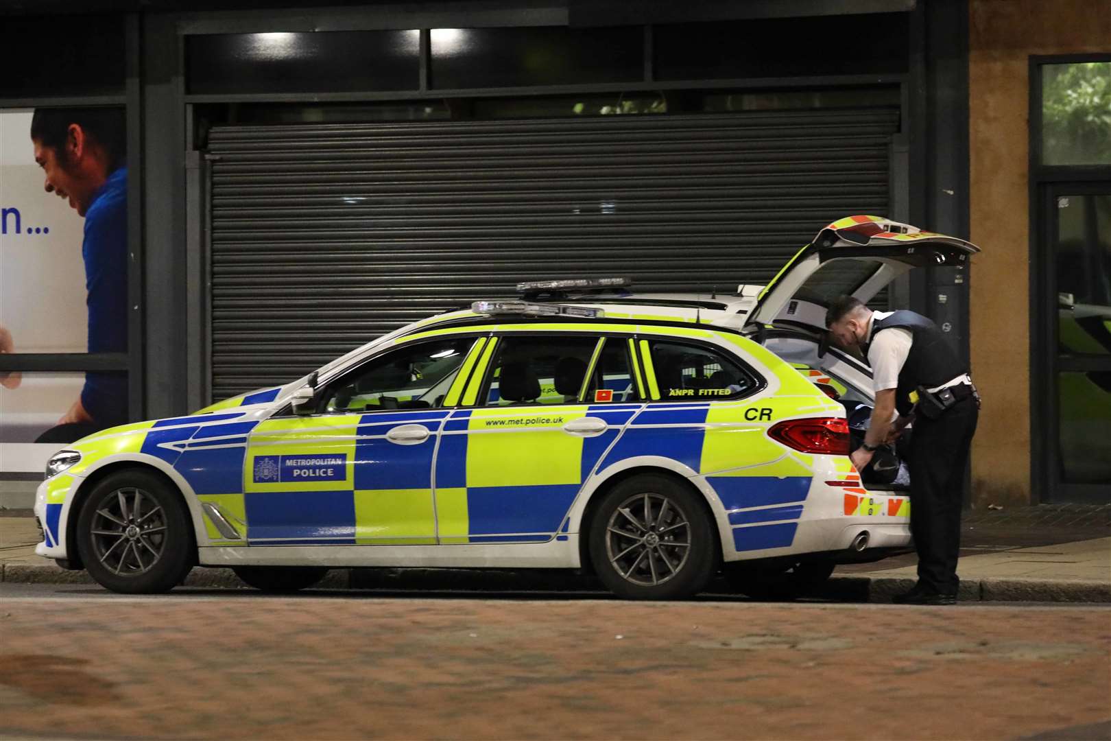 Police at the scene of a stabbing in Broadway, Bexleyheath. Picture: UKNiP