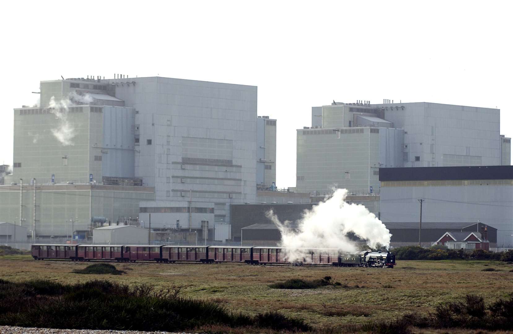 Picture taken on the day of Dungeness A's shutdown