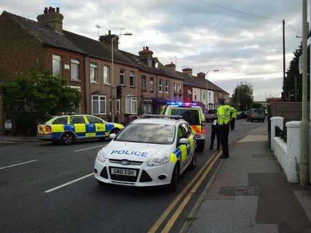 The scene in Sea Street, Herne Bay