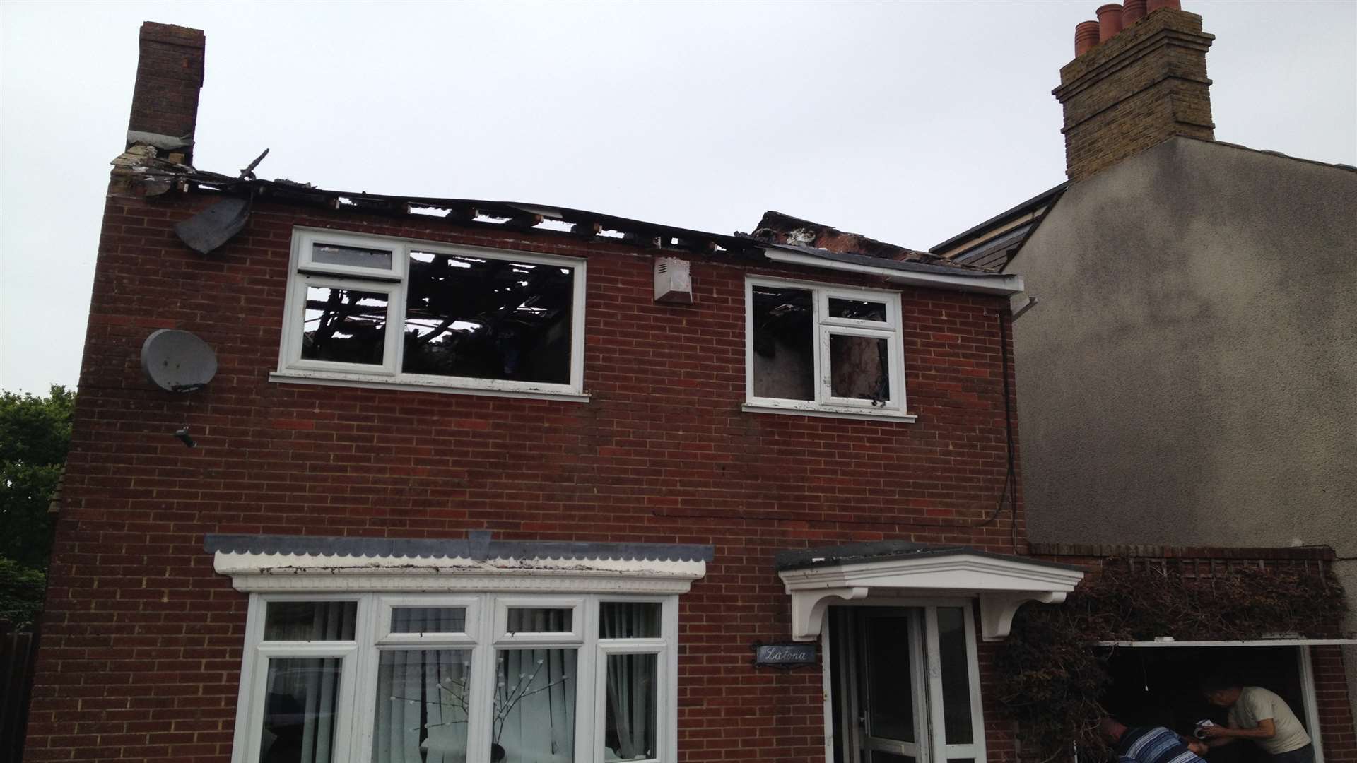 The home in Keycoll Hill, Bobbing, after the fire