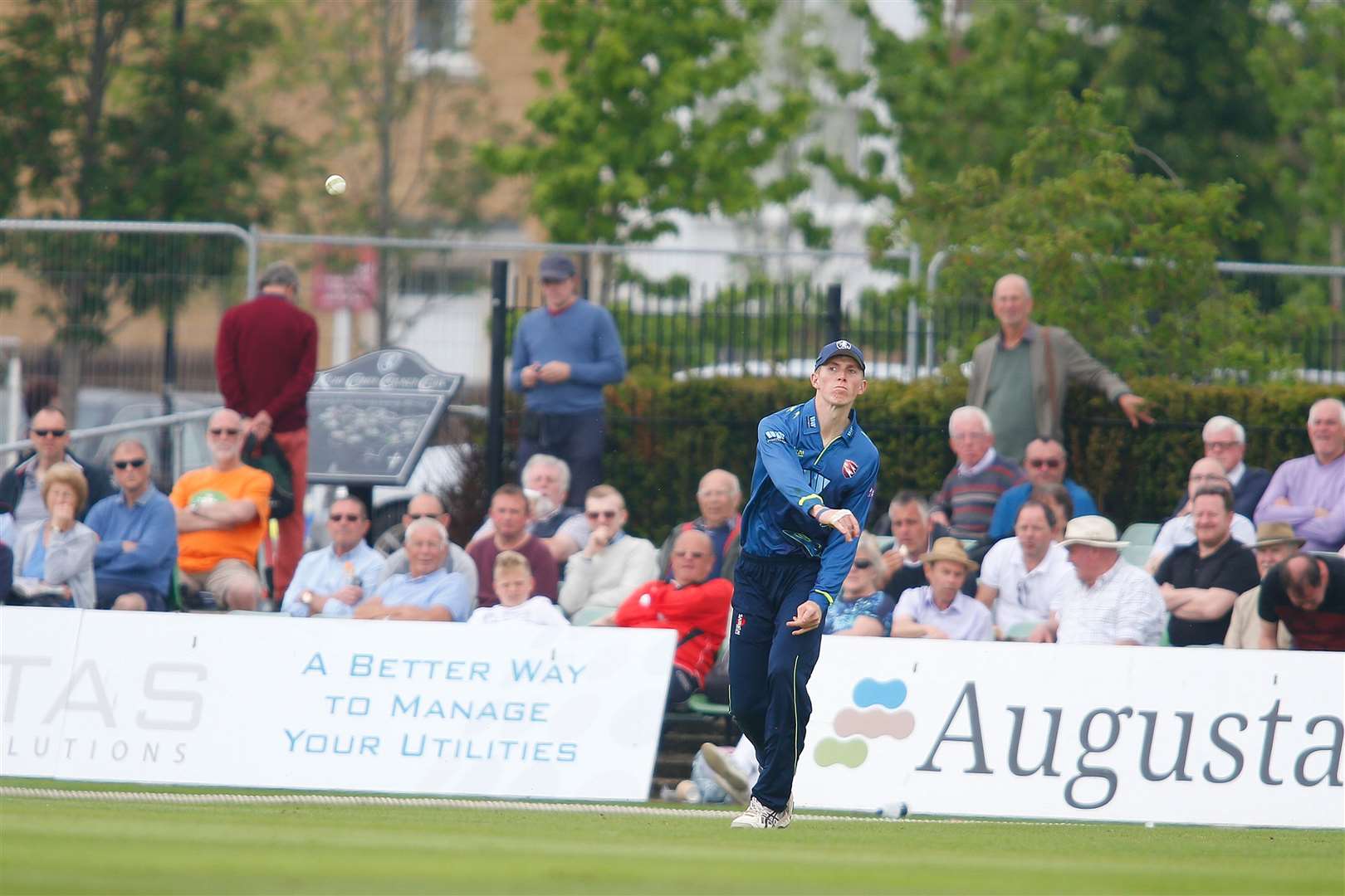 Spectators will be back at the St Lawrence Ground this week Picture: Andy Jones