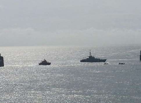 The vessel was towed into Dover harbour by a Border Force cutter