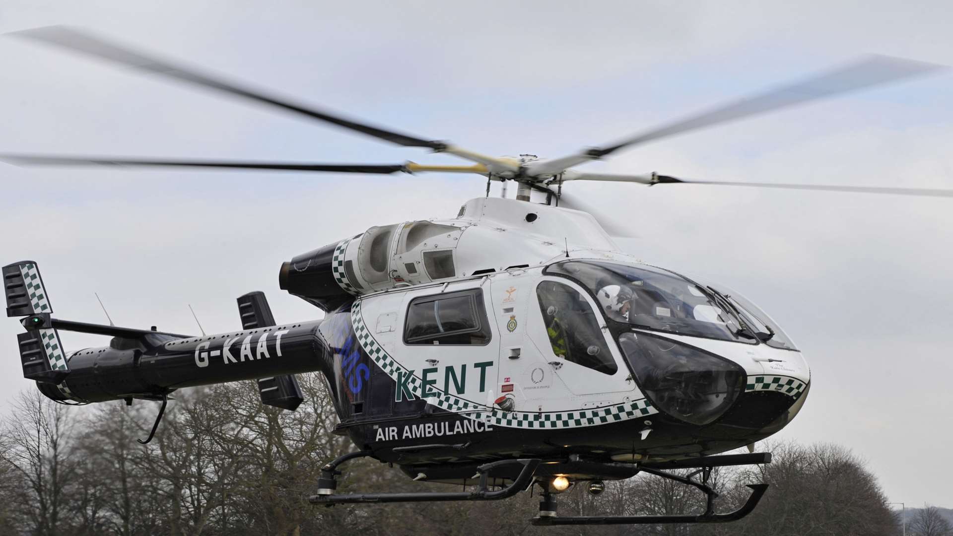 The air ambulance was called to the scene. Stock picture.