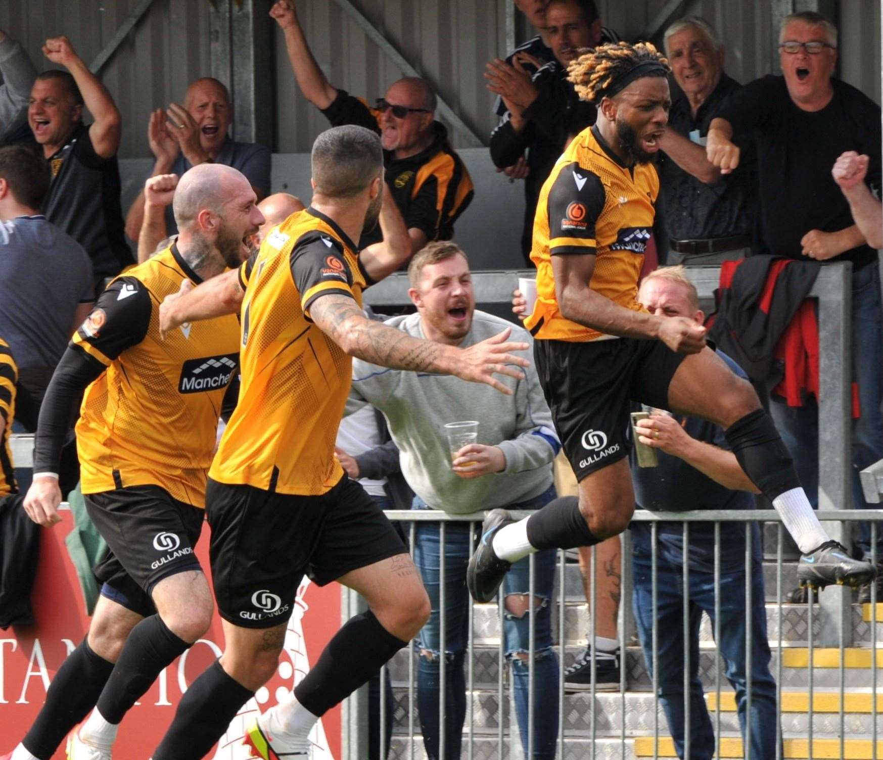 Dominic Odusanya was a regular in the early weeks of the season, scoring in the win at Chelmsford Picture: Steve Terrell