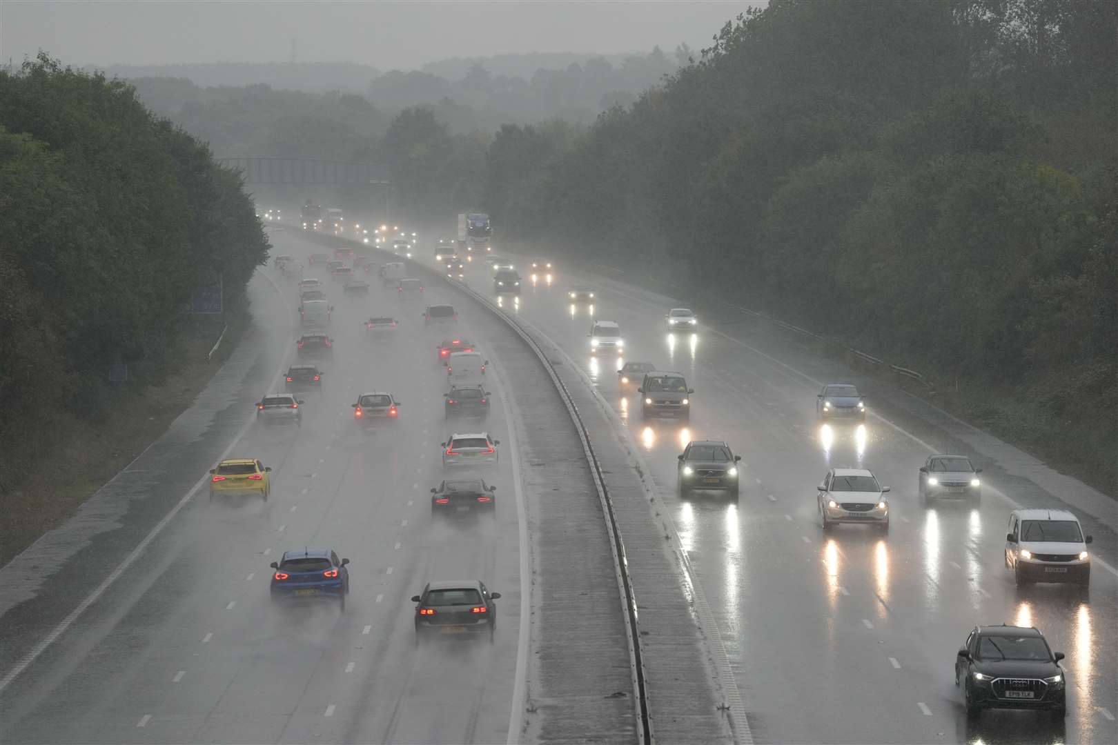 Heavy rain disrupted travel in September (Andrew Matthews/PA)