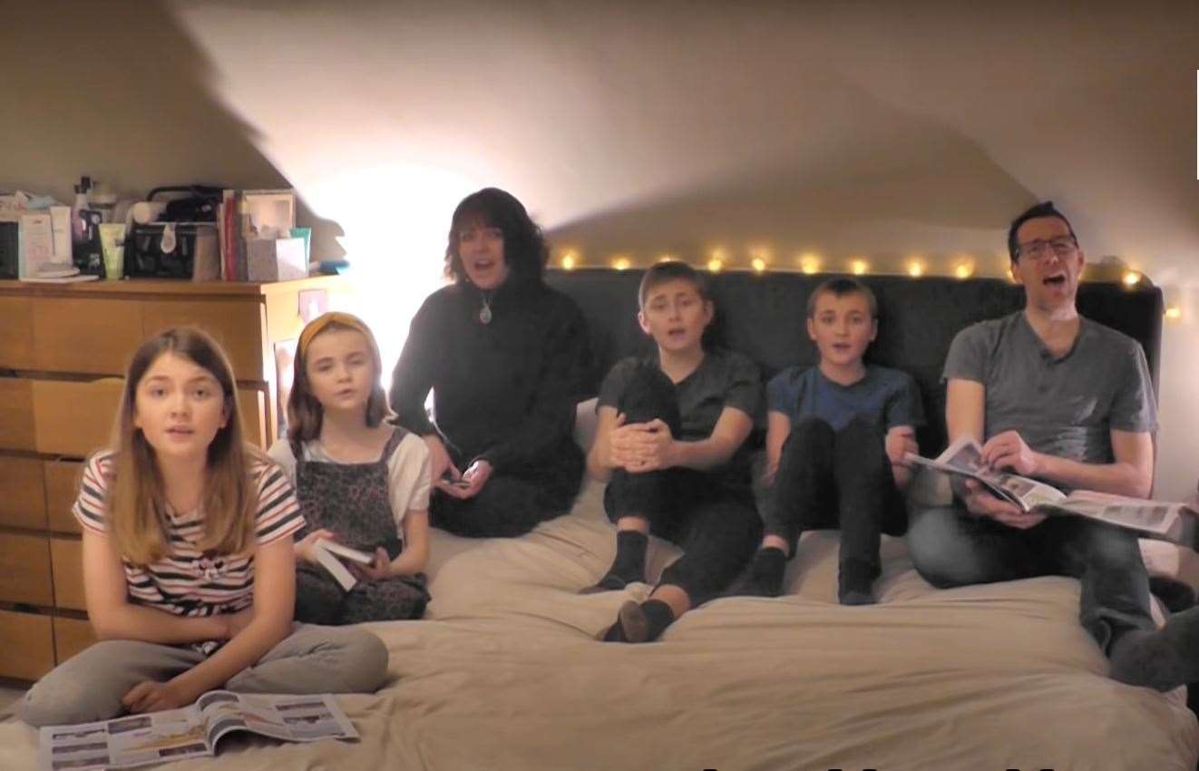 The Marsh family's latest video has been viewed more than 100,000 times on YouTube. Picture: Ben Marsh