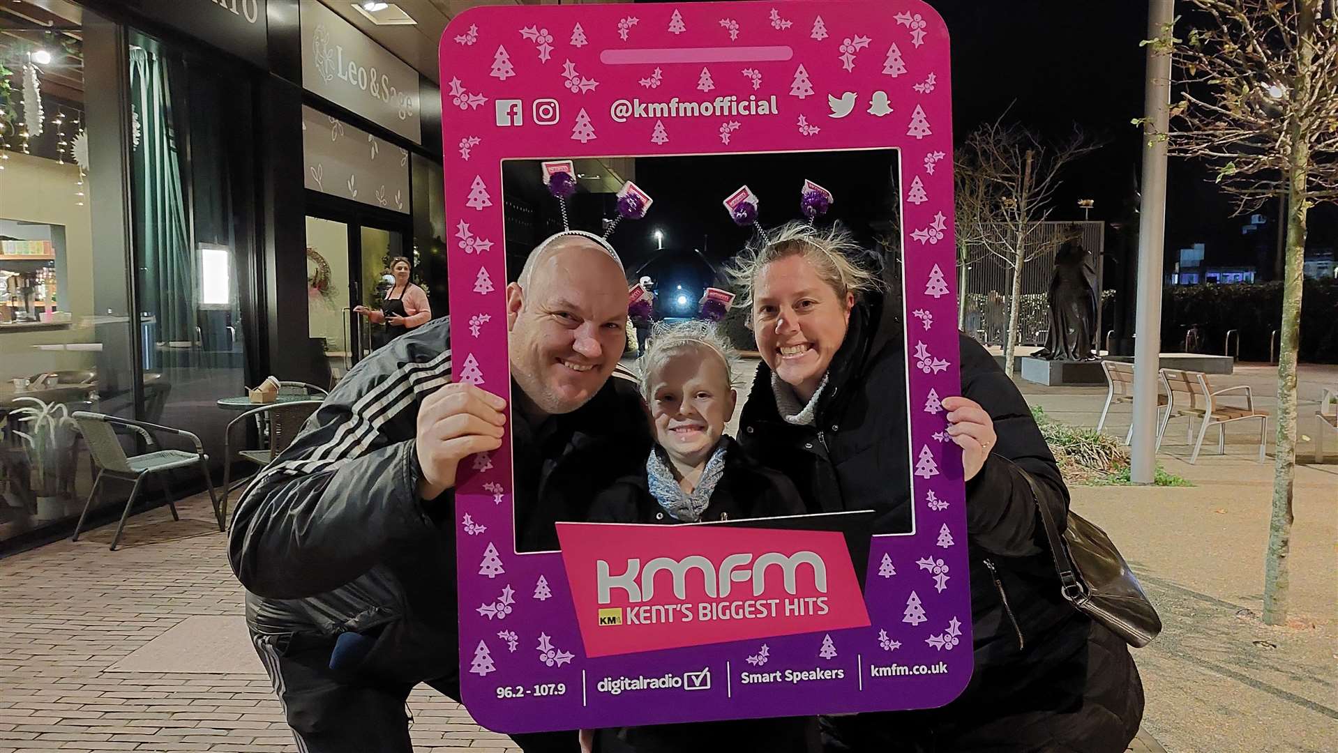 People welcome Christmas in Ashford with the Carnival of Baubles