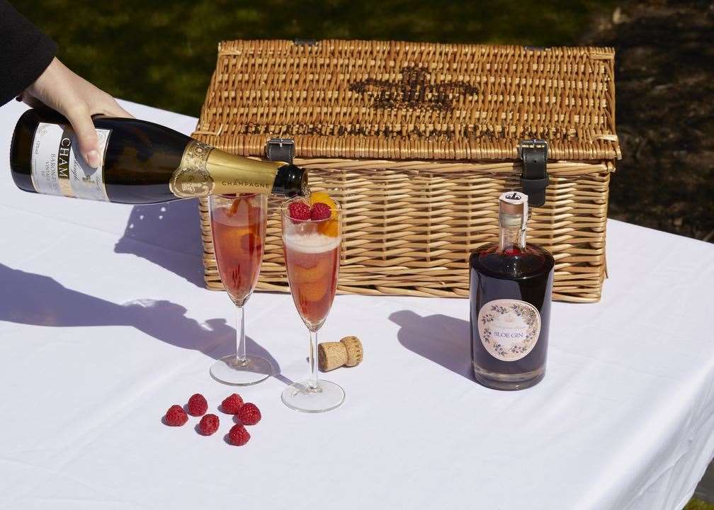 The Sloe Royale cocktail (Royal Collection Trust/ Her Majesty Queen Elizabeth II 2021/PA)