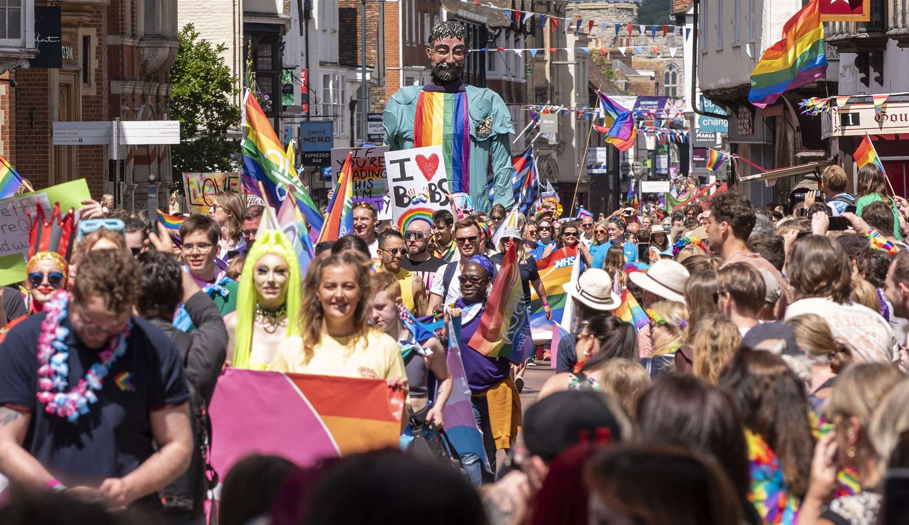 Today marked one of the city's biggest events in recent years. Picture: Jo Court