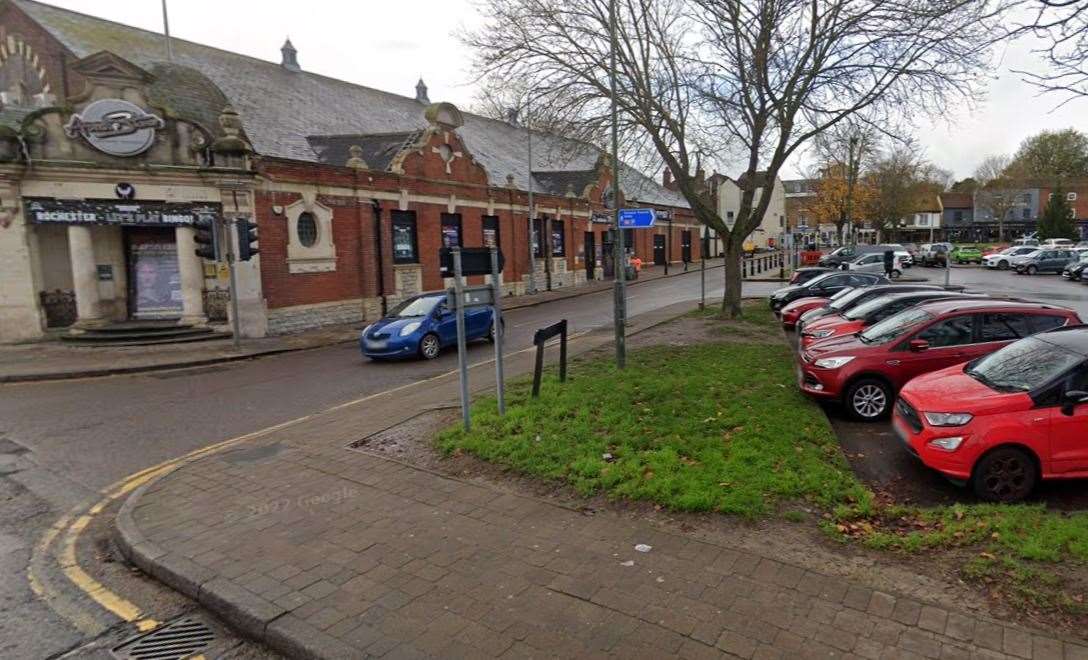 It happened in Blue Boar Lane, Rochester. Picture: Google Streetview