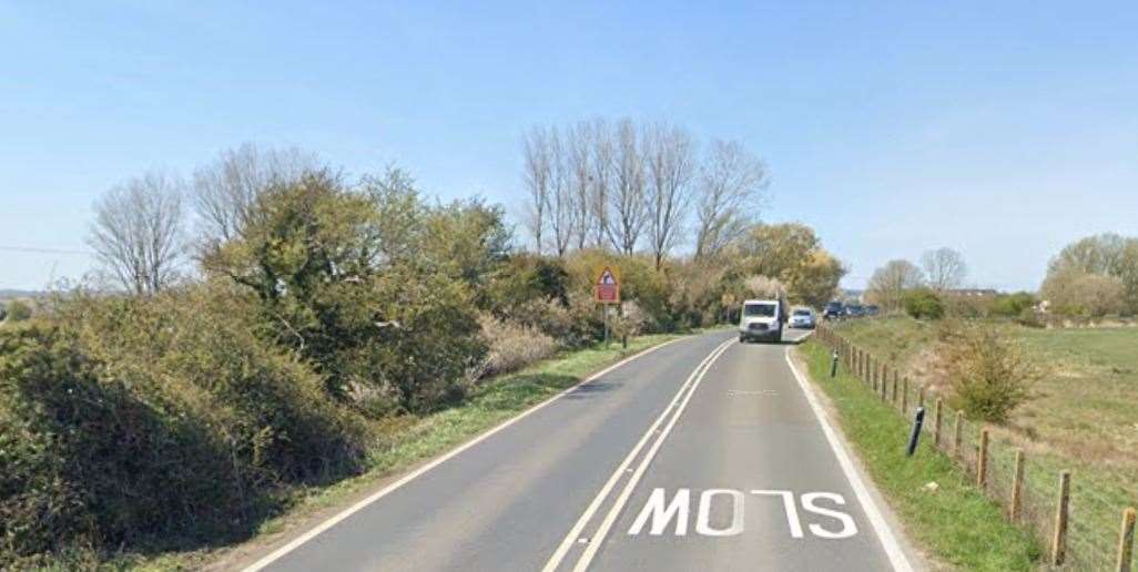 The crash happened on the A259 near Brenzett. Picture: Google Street View