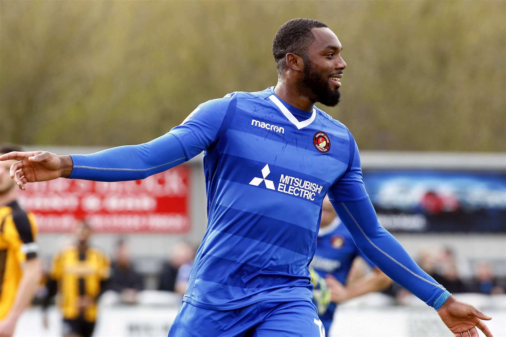 Gozie Ugwu is back at Ebbsfleet after leaving Chesterfield Picture: Sean Aidan