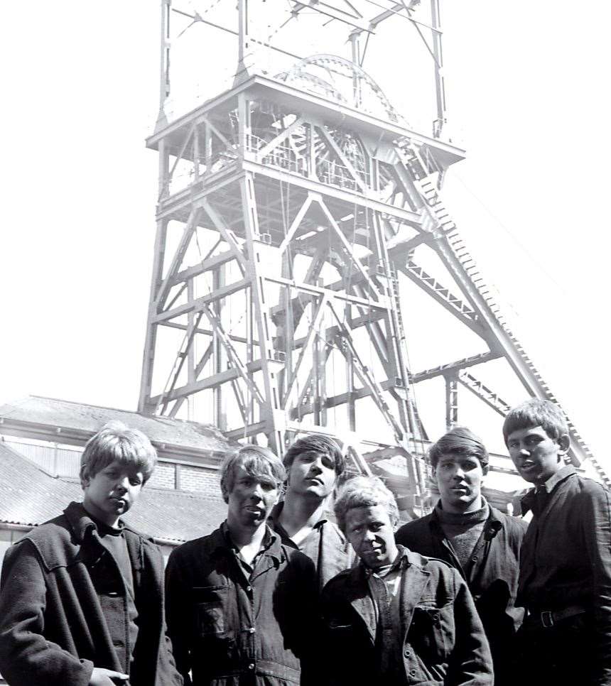 The museum will have a social history focus too, including on the way of life of Kent's miners. Pictured are (L-R: Chris Bax, Gilbert Stamp, John Inglis, Douglas Carr, Andrew Inglis, Brian Hook. Picture Mike Dugdale