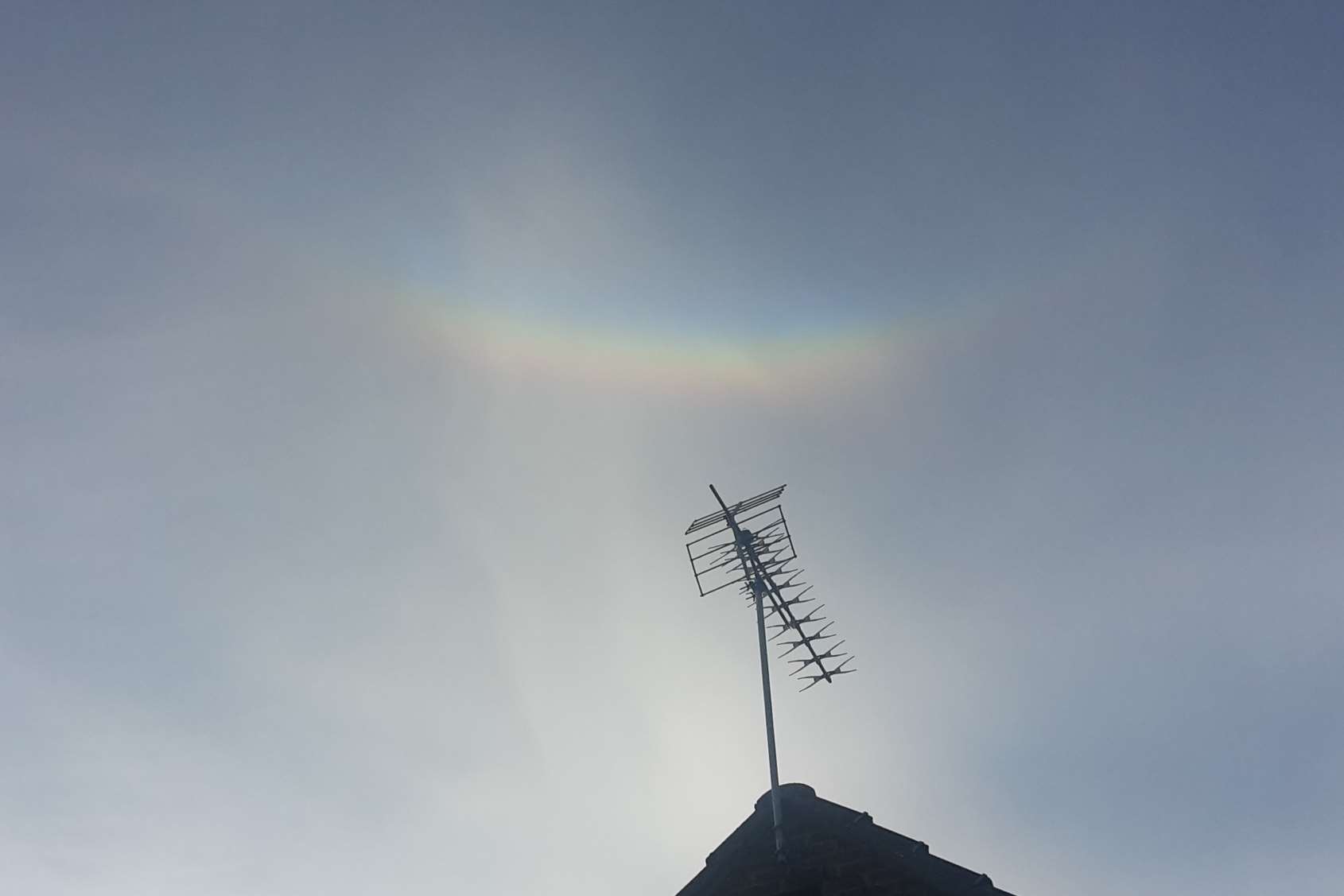 The circumzenithal arc over Lenham this week