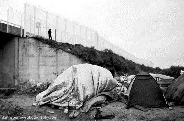 Making the best of it: A tent precariously pitched, is home for refugees Town: Deal Edition: EM Copyright: Danny Burrows