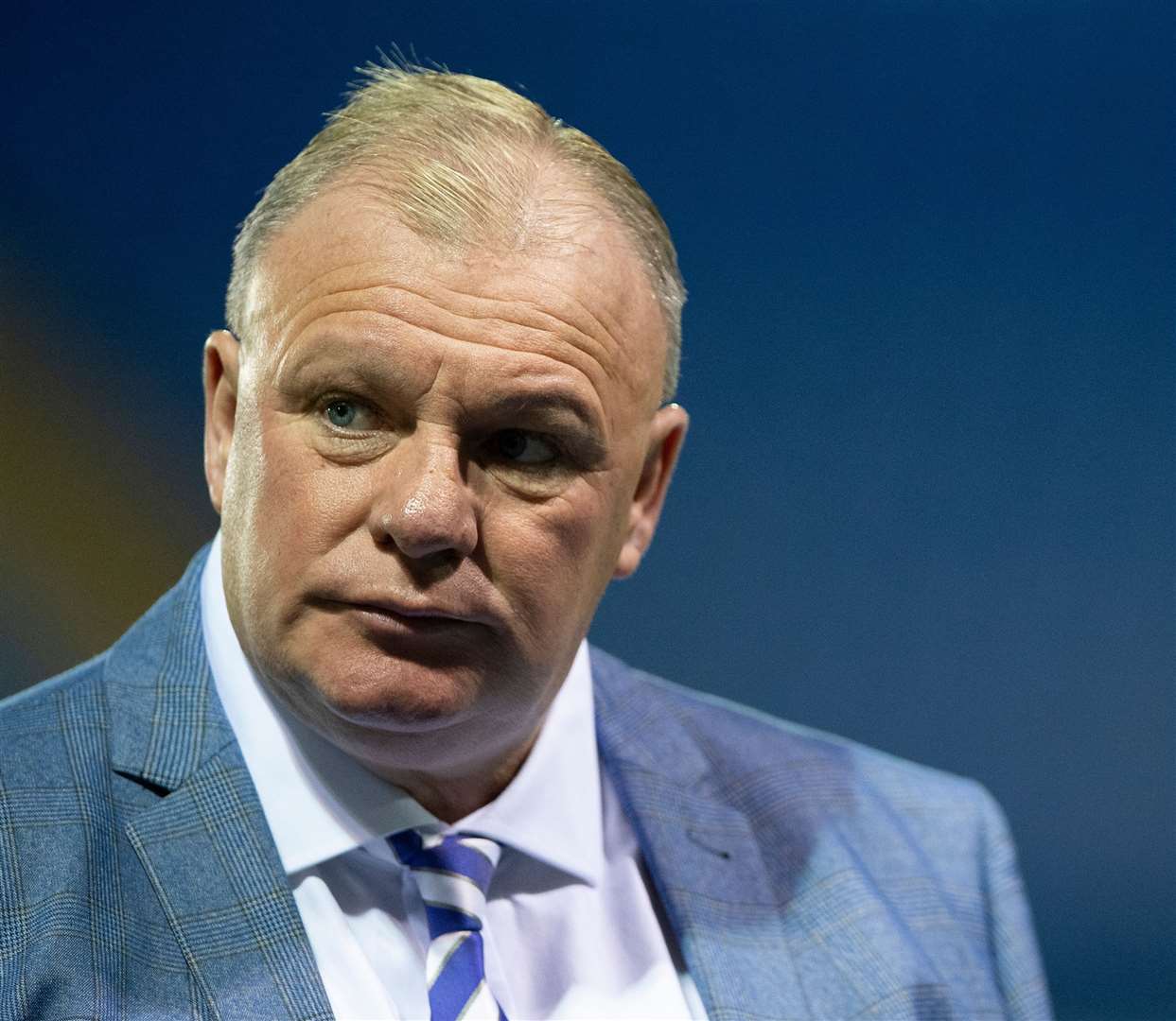 Gillingham manager Steve Evans still searching for a striker Picture: Ady Kerry