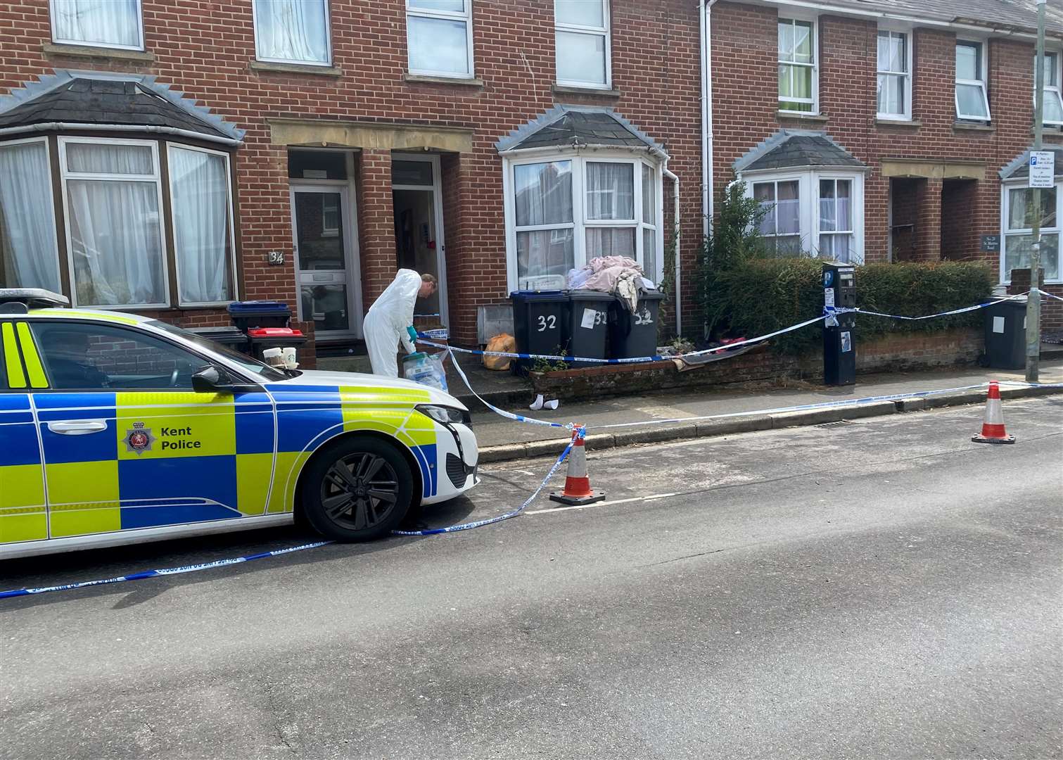 Forensic officers St Martin's Road, Canterbury