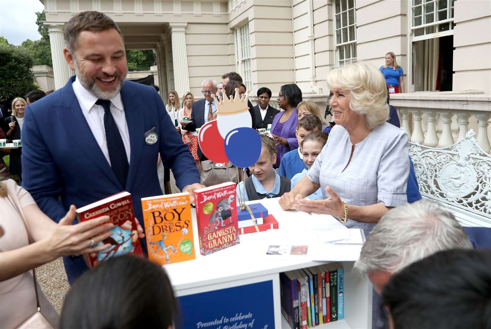 Comedian and author David Walliams during a literary tea party hosted by the Duchess of Cornwall in 2017 (Chris Jackson/PA)