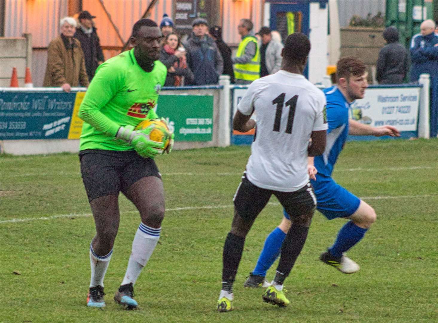 George Kamurasi in action for Herne Bay