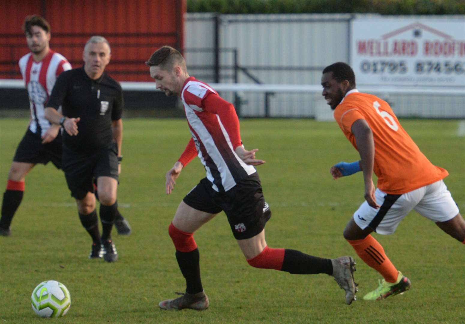 Action from Sheppey's Southern Counties East League match against Fisher last month where they picked up three points in a 2-0 win Picture: Chris Davey