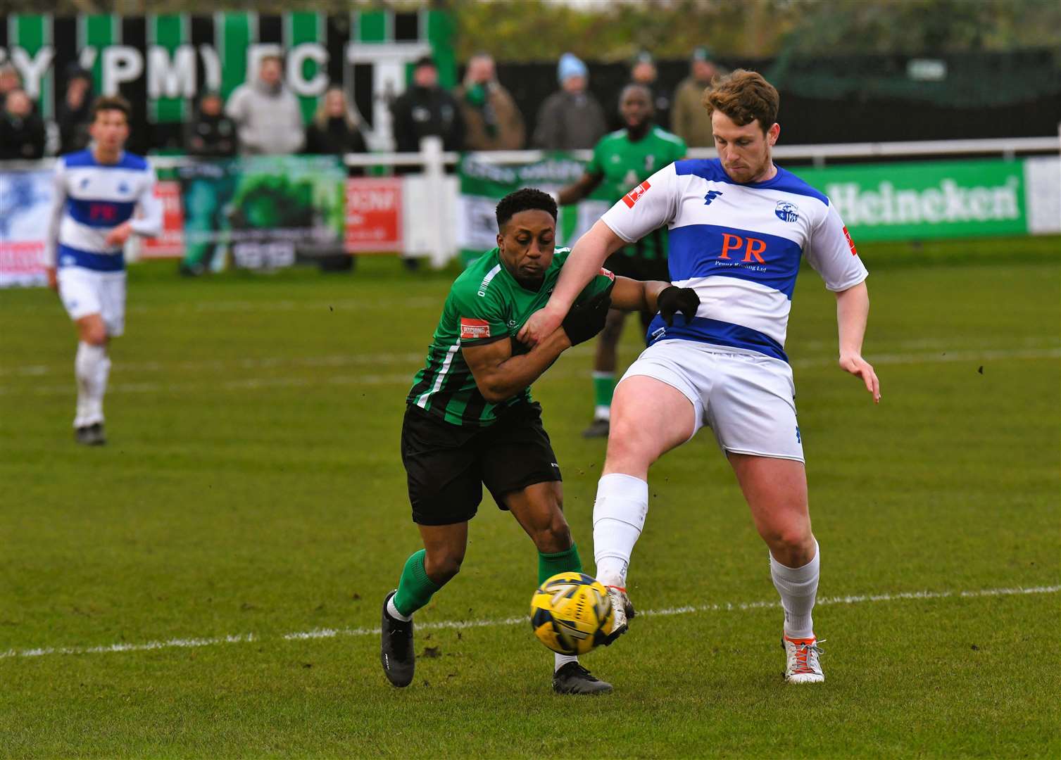 Sheppey on the ball during last Saturday’s defeat at Cray Valley Picture: Marc Richards