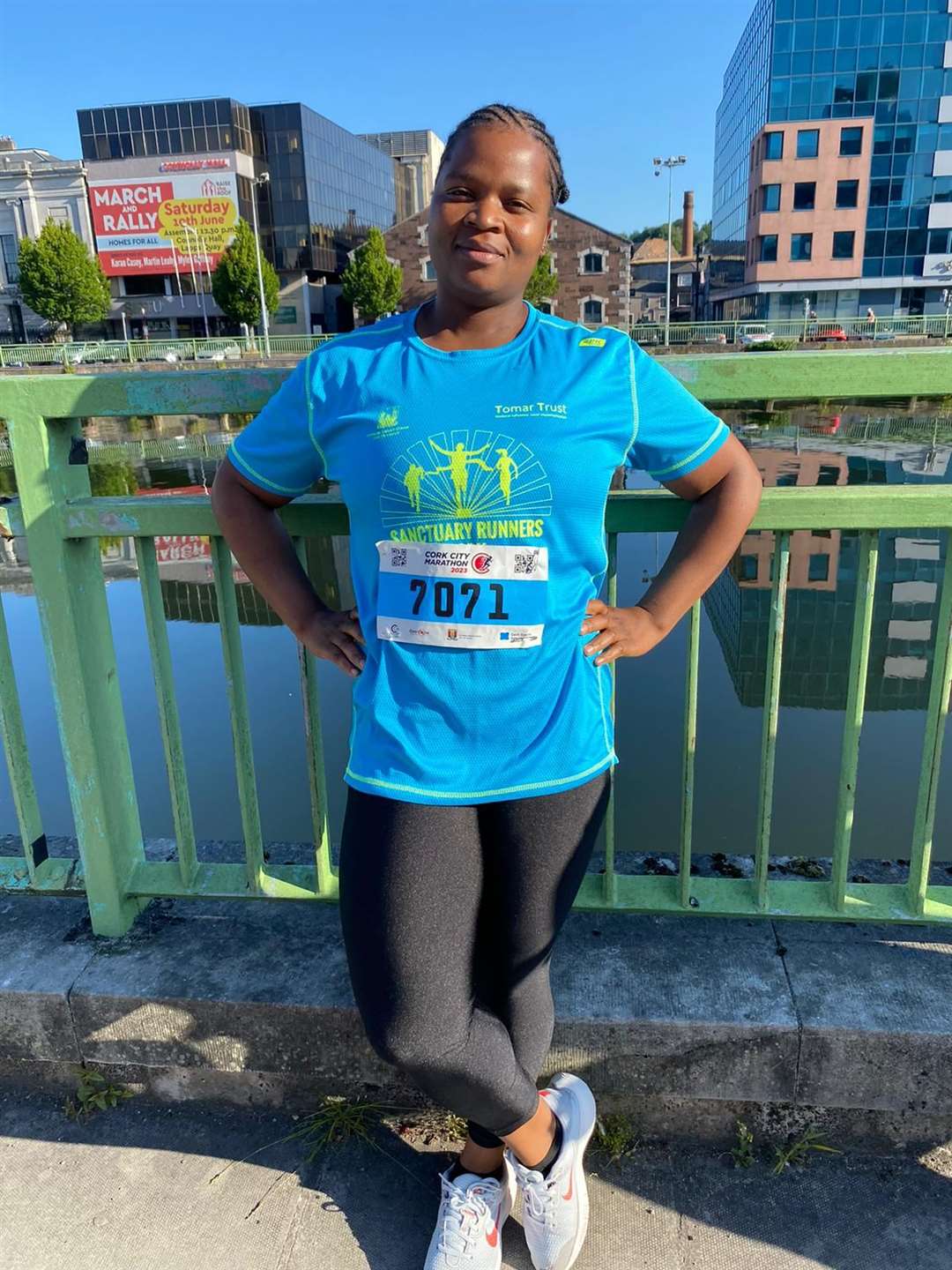 Thembi Tshuma said Sanctuary Runners means ‘the world’ to her (Sanctuary Runners)