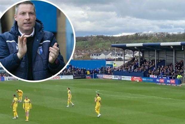Gillingham manager Neil Harris thanked the 320 fans who backed them at Barrow