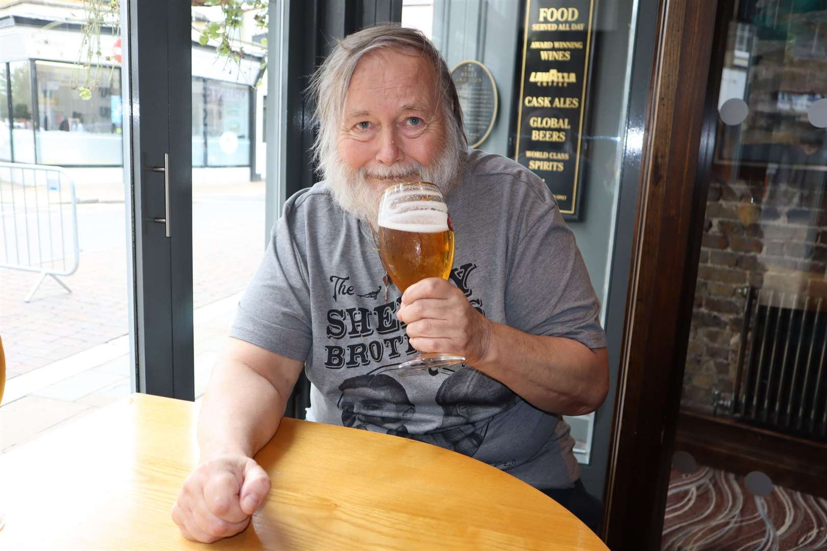 Pubs in Sheerness reopen. Peter DeMoore enjoys a pint