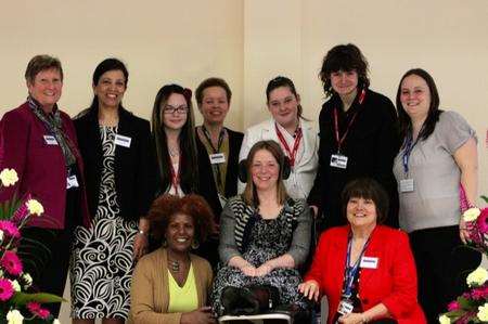 Hilary Lister visits students at Canterbury College