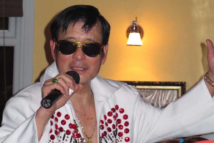 Tang Ma performs as Chinese Elvis