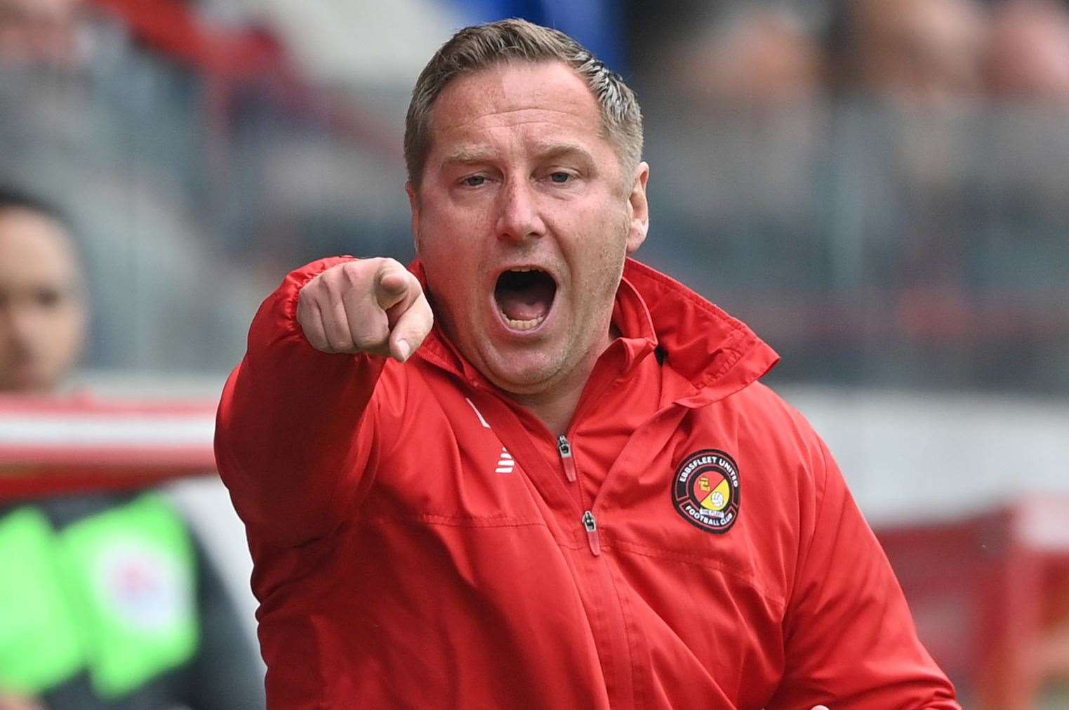 Ebbsfleet boss Dennis Kutrieb - saw his side lose their unbeaten record on Saturday. Picture: Keith Gillard