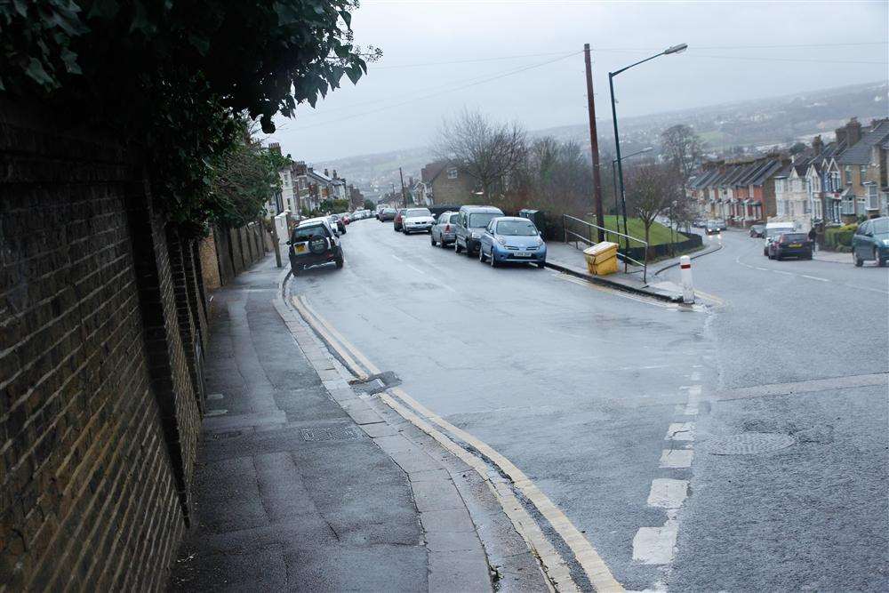 A man has died after his VW Polo hit a wall in Cliffe Road, Strood, at the junction with Goddington Road