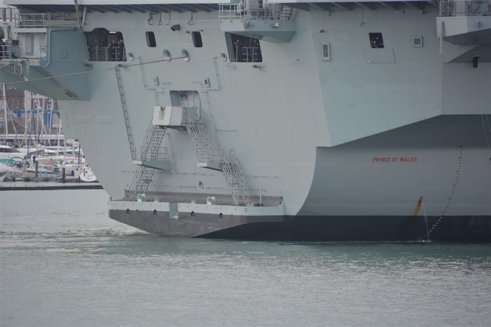 A coupling of the starboard propeller shaft had failed forced the vessel to come home for repairs after breaking down off the Isle of Wight (Ben Mitchell/PA Wire)