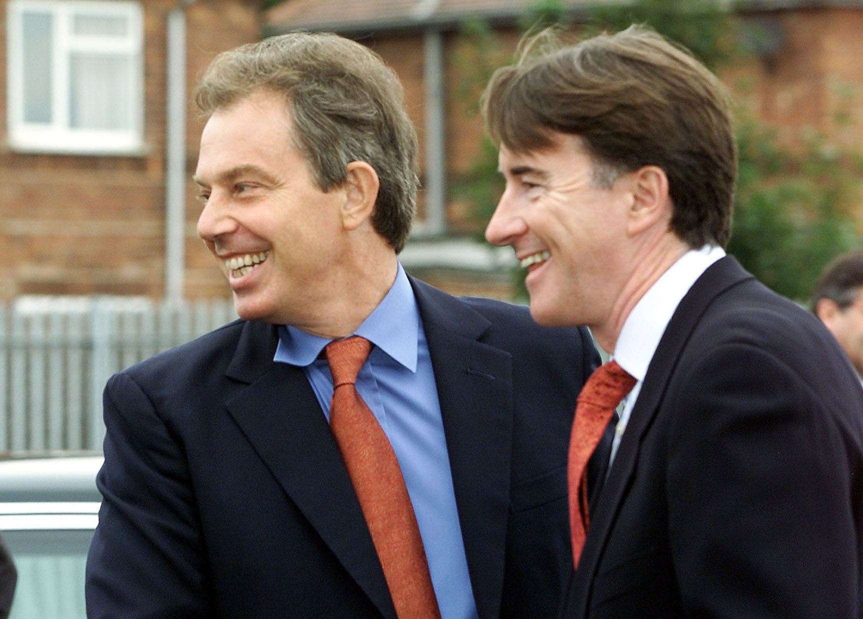 Tony Blair with Peter Mandelson (Owen Humphreys/PA)