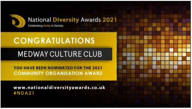 Medway Culture Club have been nominated for a Community Organisation Award