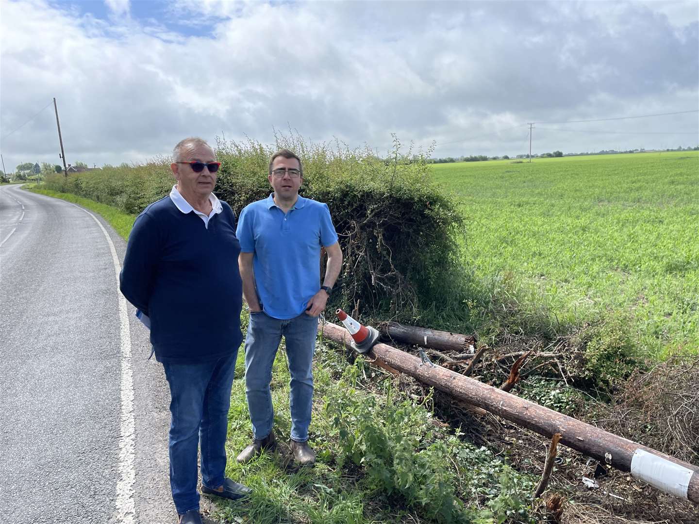 Martin Killick (L) and Alan Martin are among affected residents