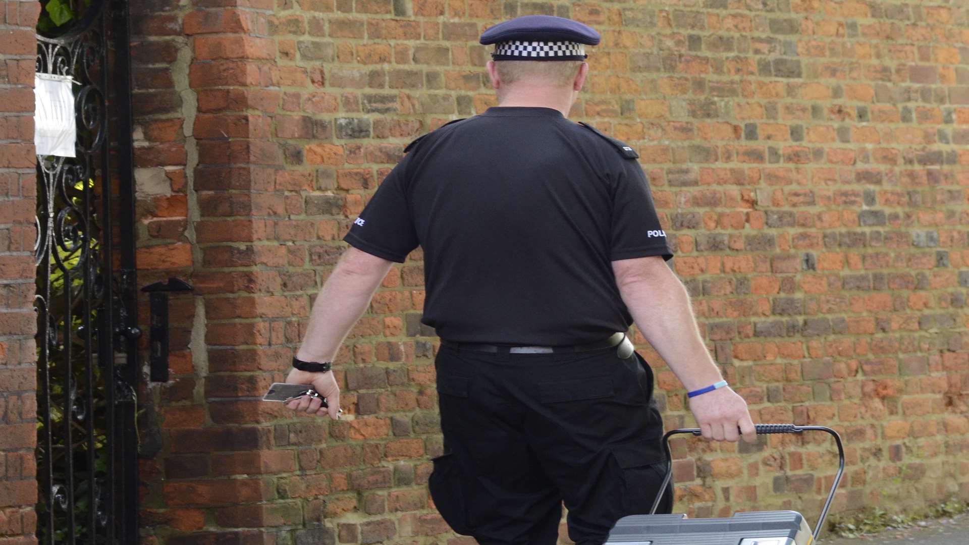 The scene at Bradley & Partners dental practice in St Peters Lane, Canterbury following a police raid