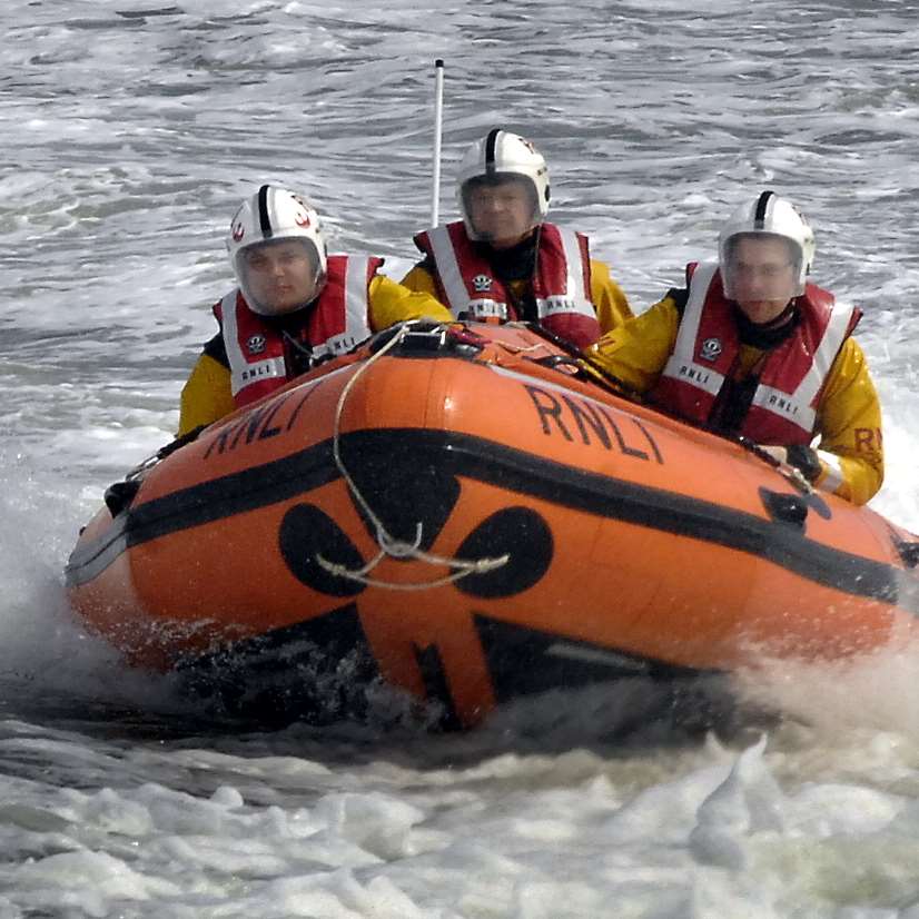 Sheerness RNLI Inshore Lifeboat crew.