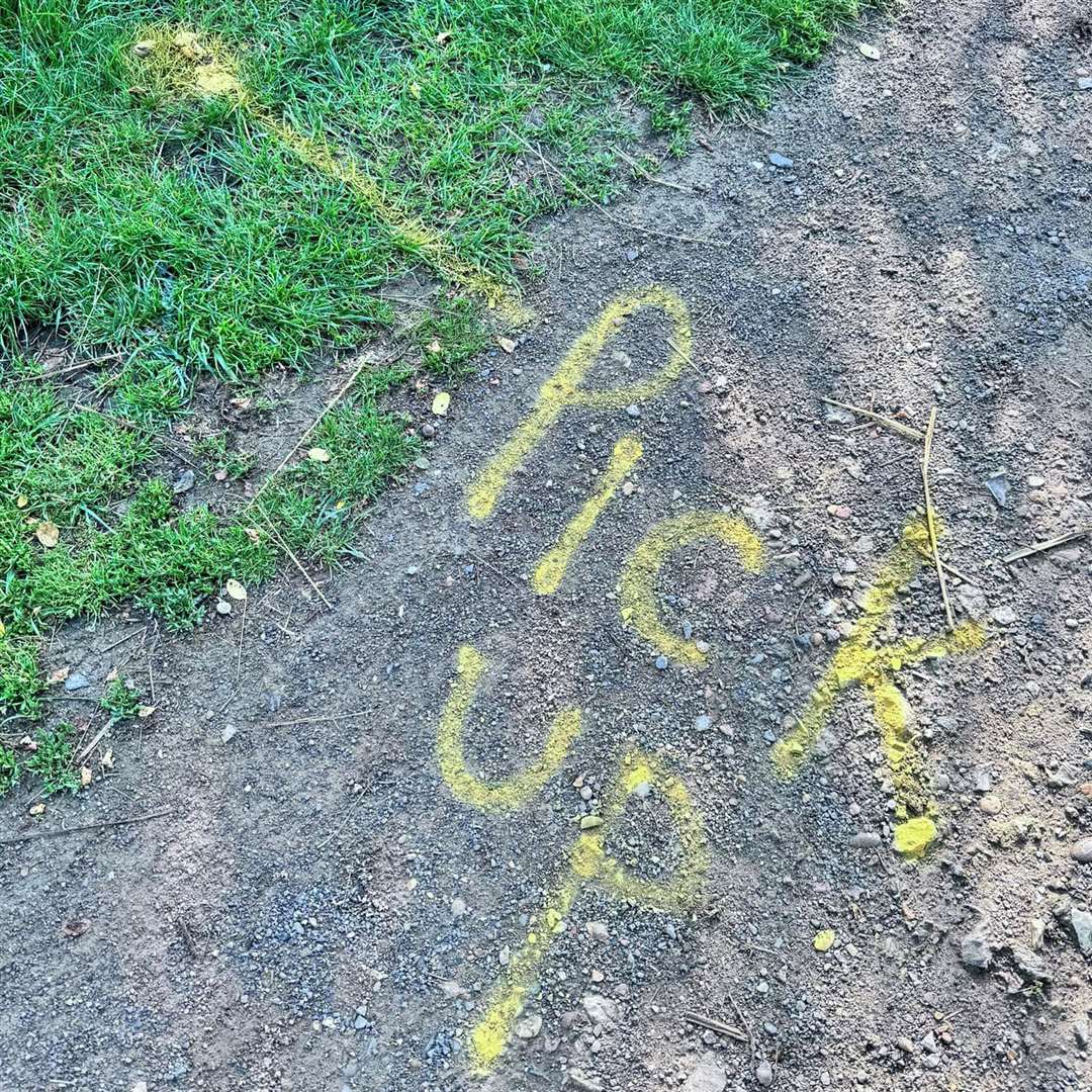 One of the messages in Milton Recreation Ground