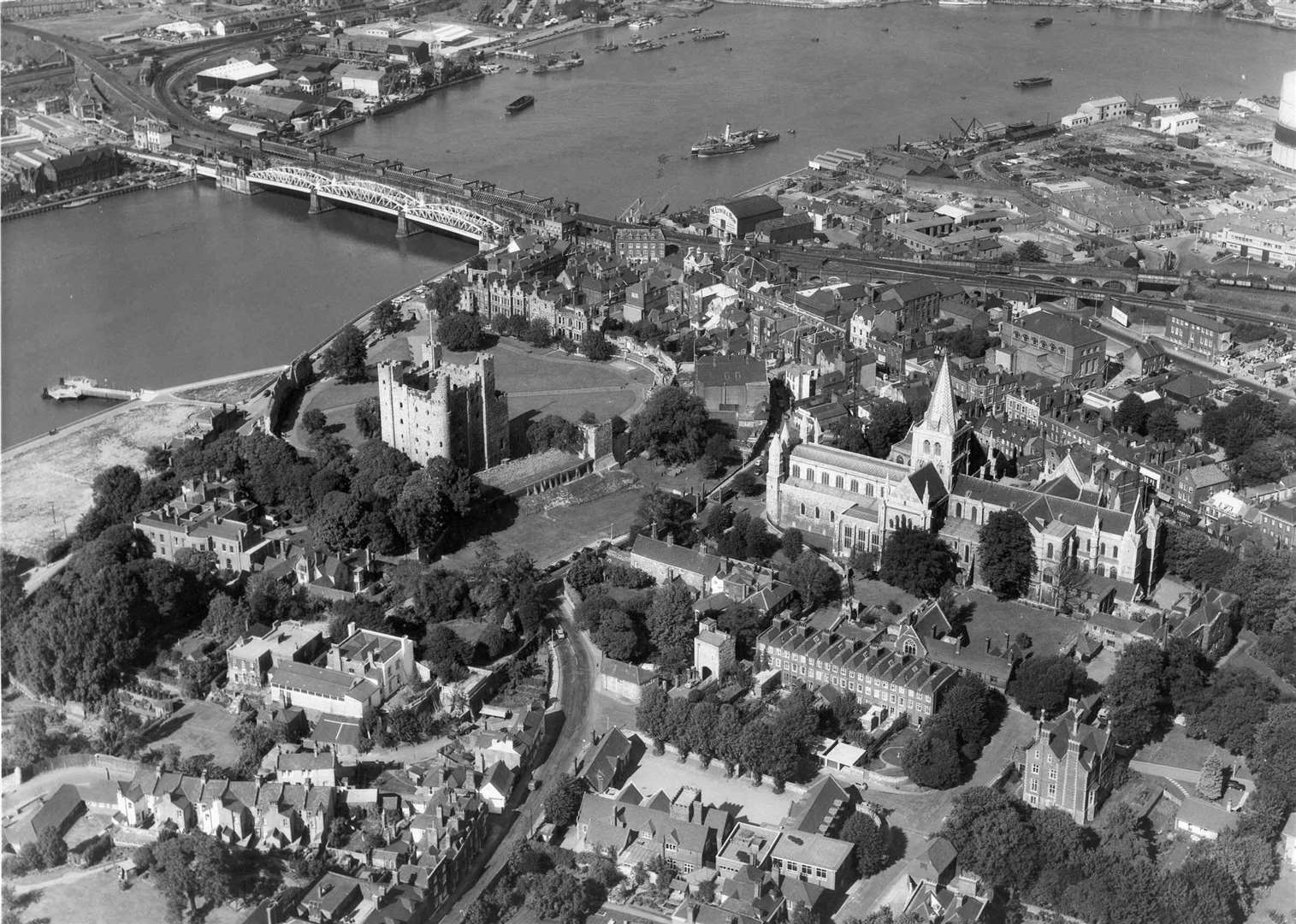 Looking down on the centre of Rochester in 1964. Picture: Skyfotos