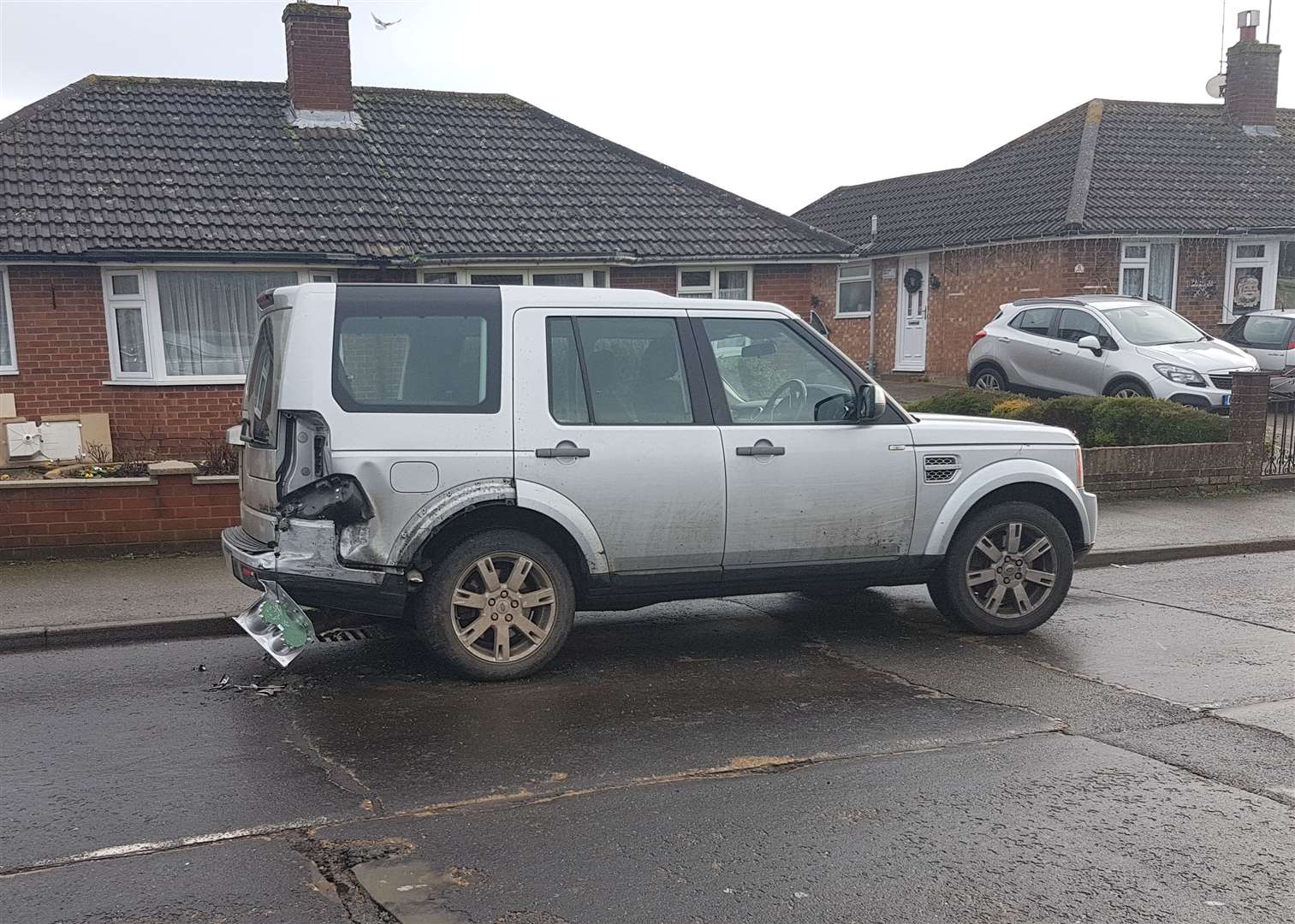 A Land Rover was involved in the crash